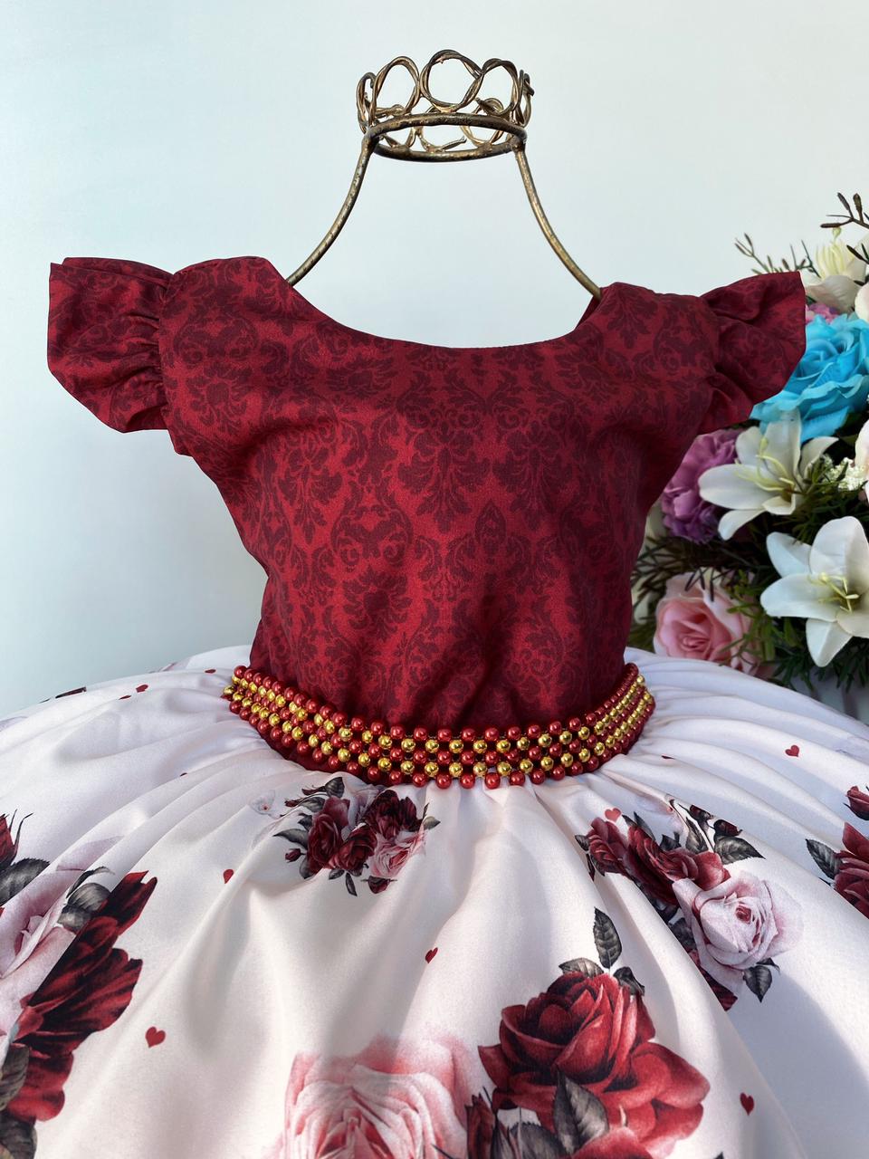 Vestido best sale bebe marsala