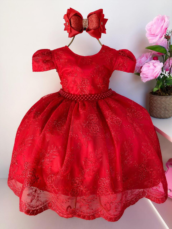 VESTIDO PRINCESA VERMELHO