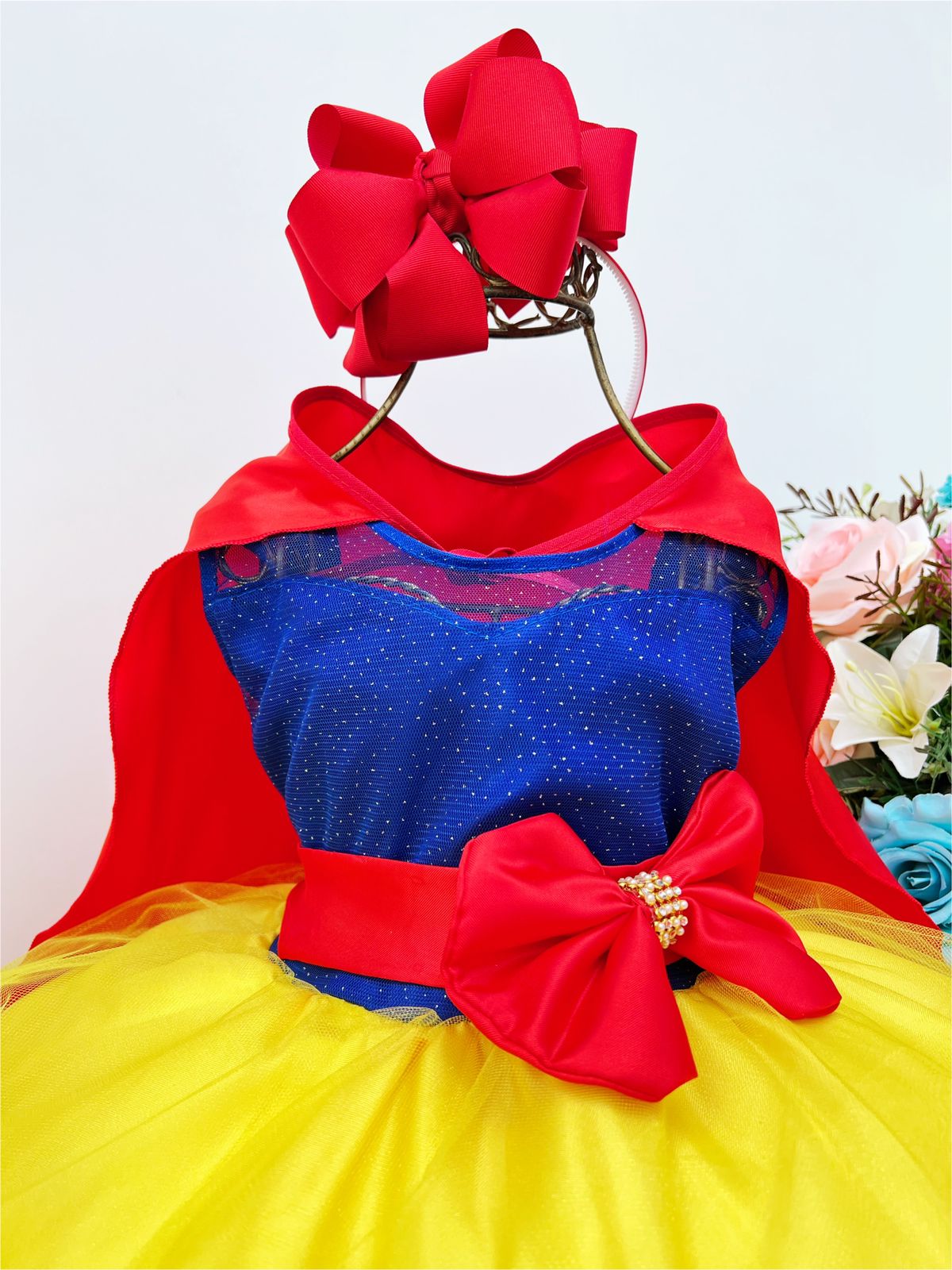 Vestido de bebe branca best sale de neve