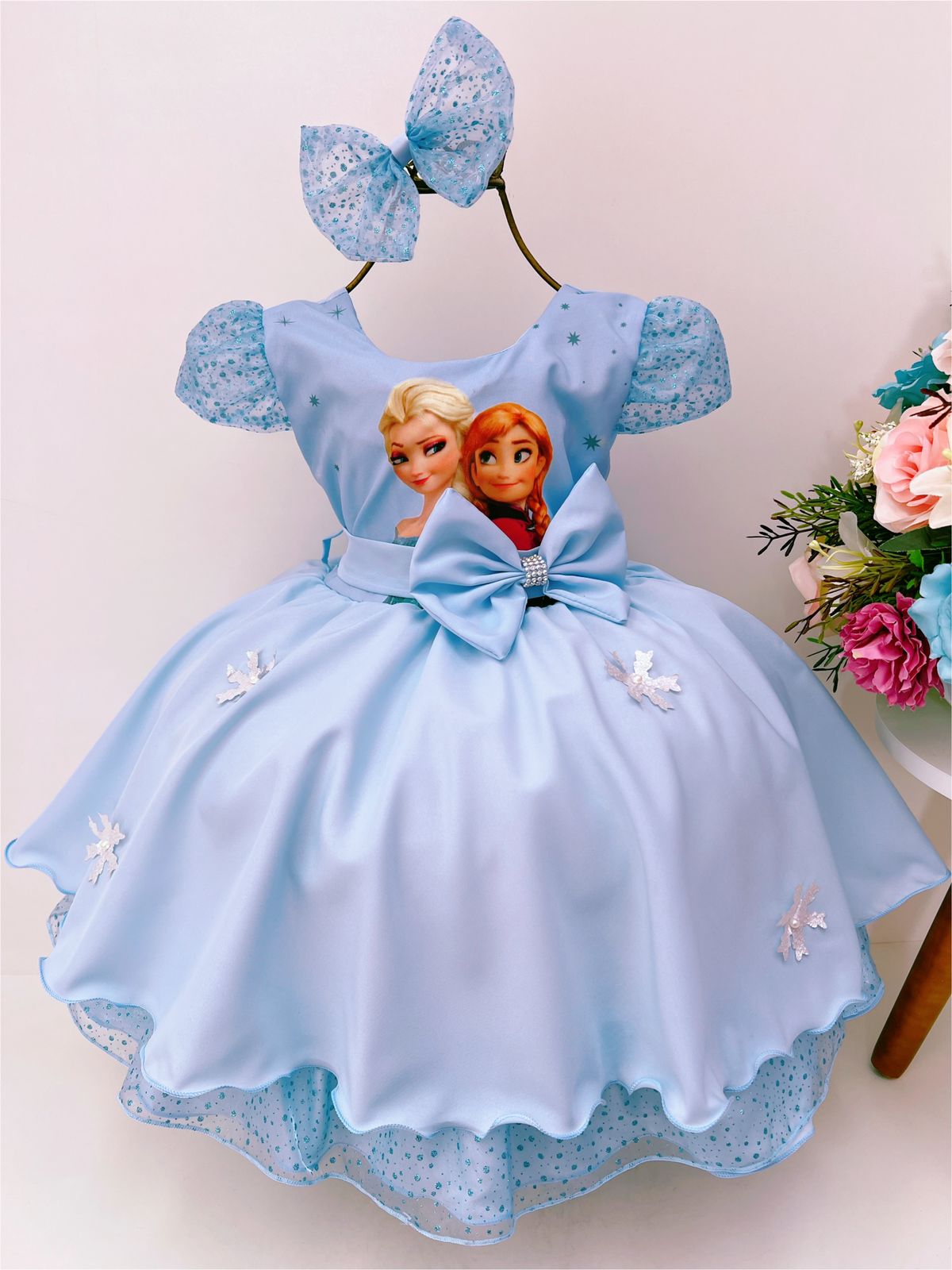 Vestido Tematico Frozen(n acompanha laco) - DG Baby Kids - Artigos e roupas  infantis