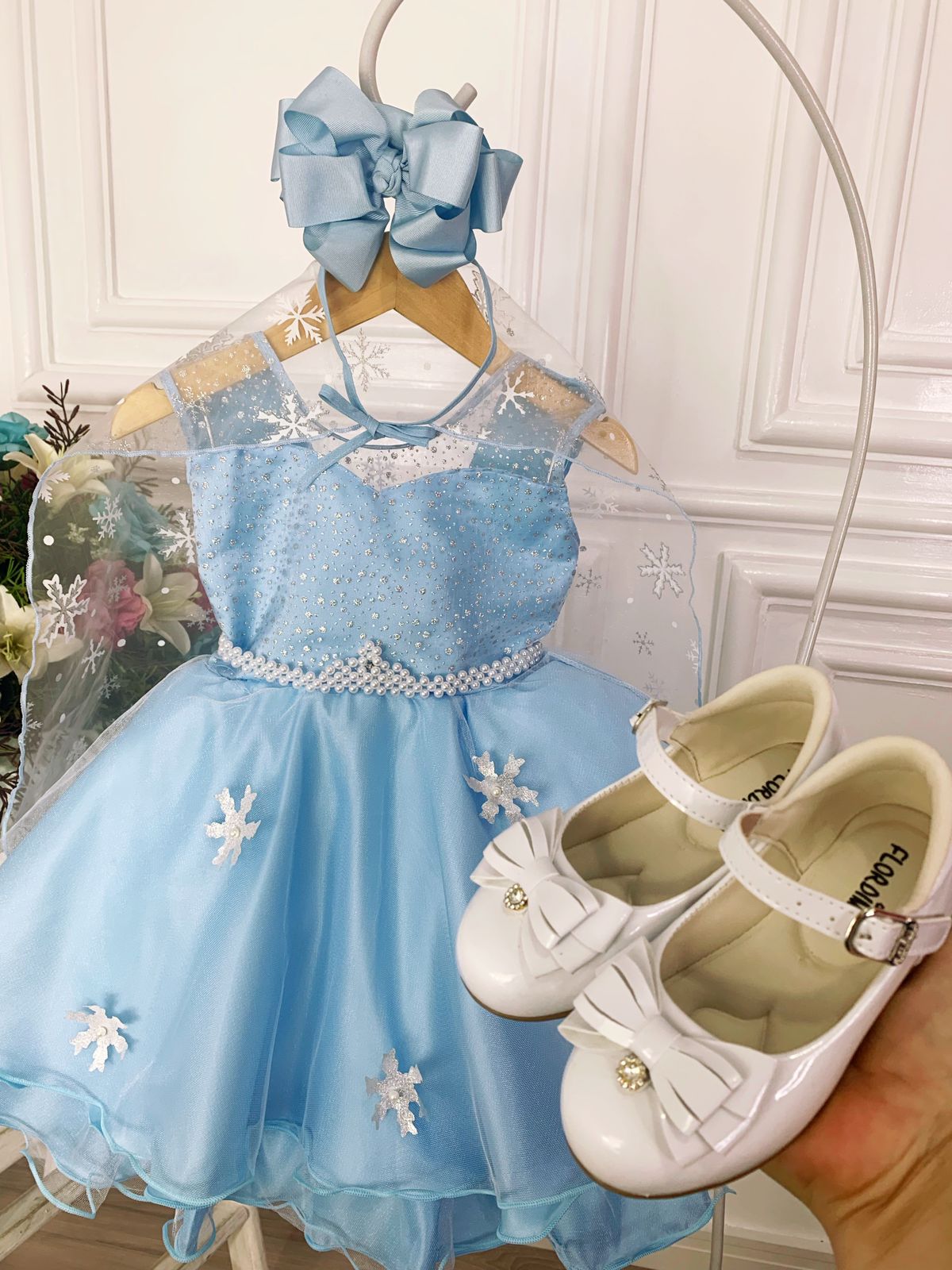 Vestido super luxo Elsa - Frozen 1 - Toda Encanto