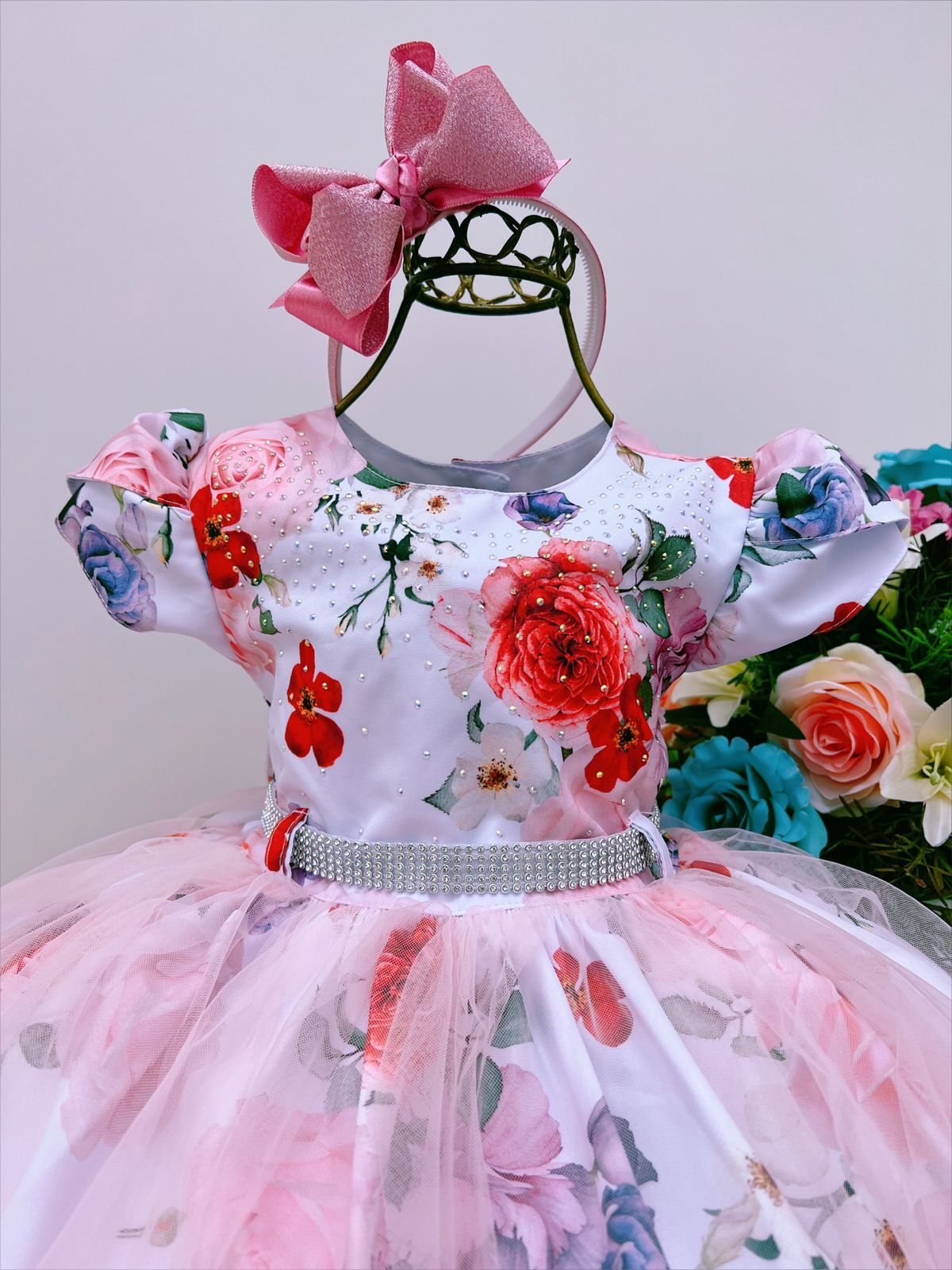 Vestido florido best sale infantil festa