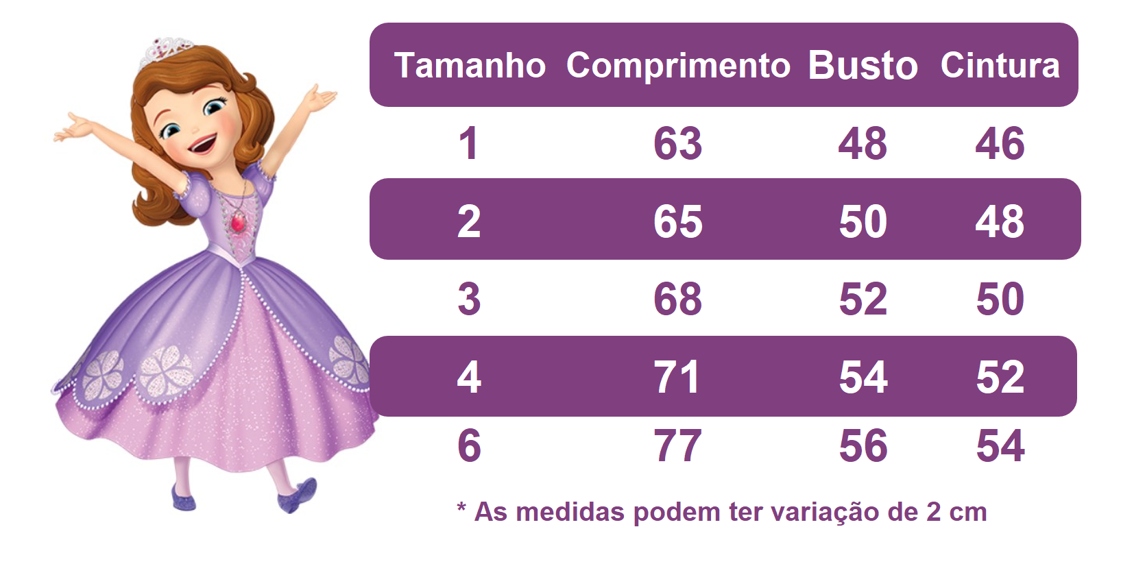 Vestido Infantil Princesa Sofia Rapunzel C/ Busto Trançado - Rosa