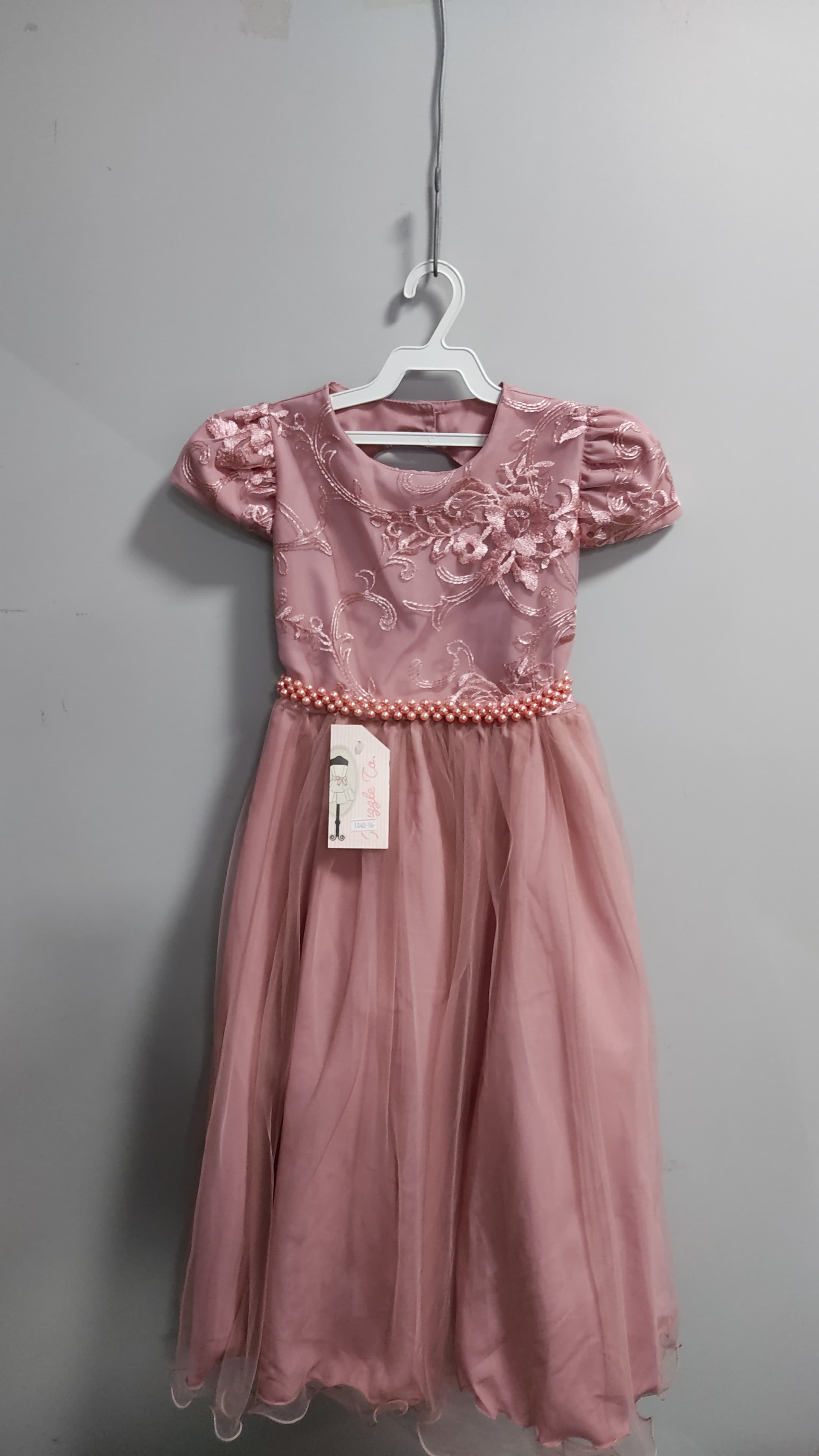 Vestido Infantil Rose Busto C/ Renda Luxo Casamento Festas