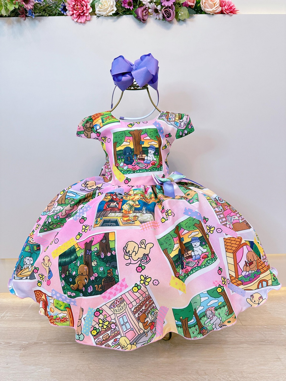 Vestido Infantil Bobbie goods Colorido Festas Aniversários