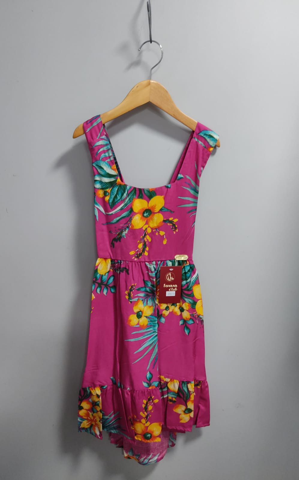 Vestido Infantil Casual Primavera Verão Pink Florido Colorido