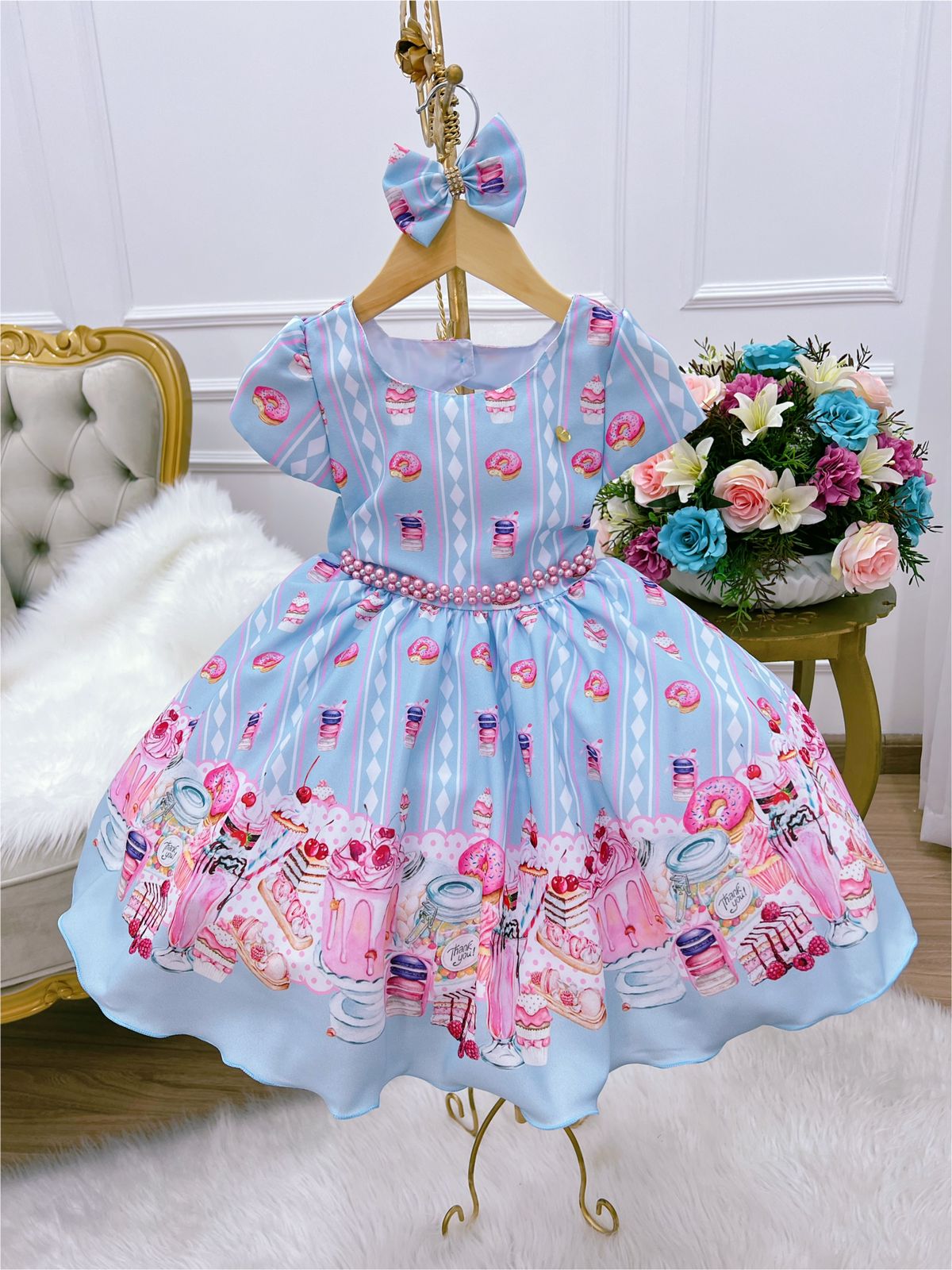 Vestido infantil hot sale doces