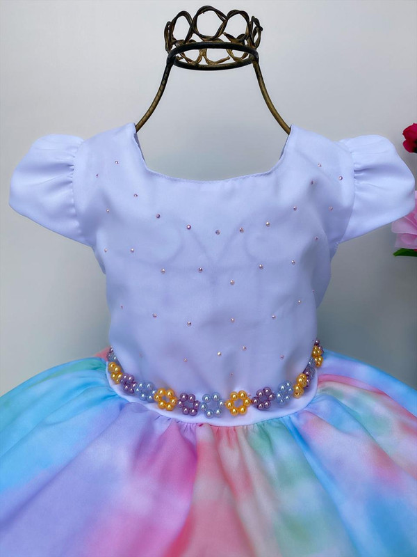 Vestido Infantil Tay Day Sereia Luxo Festa Princesa - Rosa Charmosa Atacado