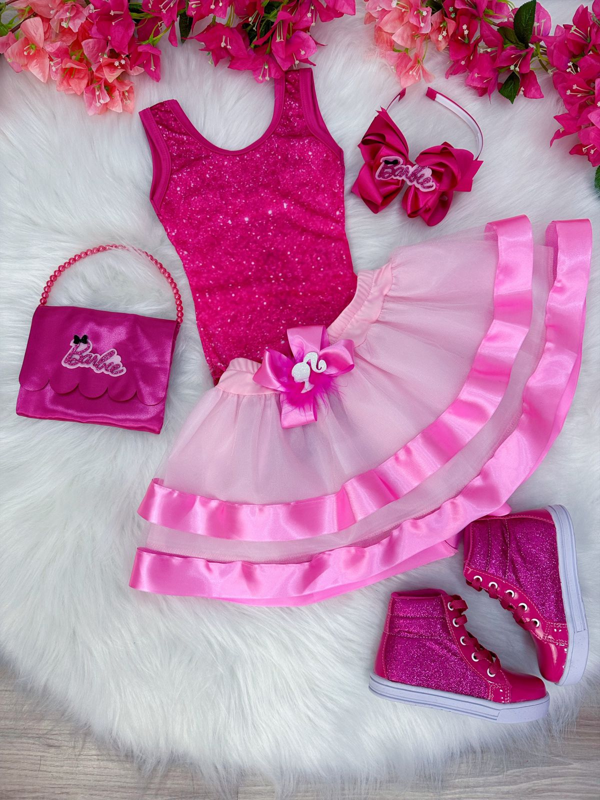 Ideias de vestido longo rosa Barbie