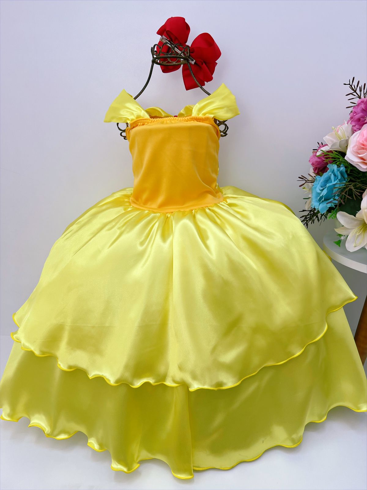 Vestido Tematicos Luxo Cinderela - BELLI KIDS ATACADO