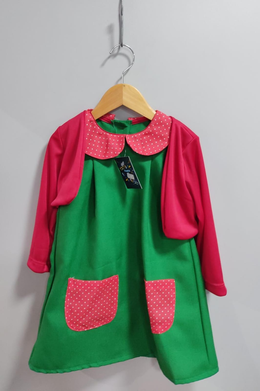 Fantasia Infantil Chiquinha Verde e Vermelho Festas