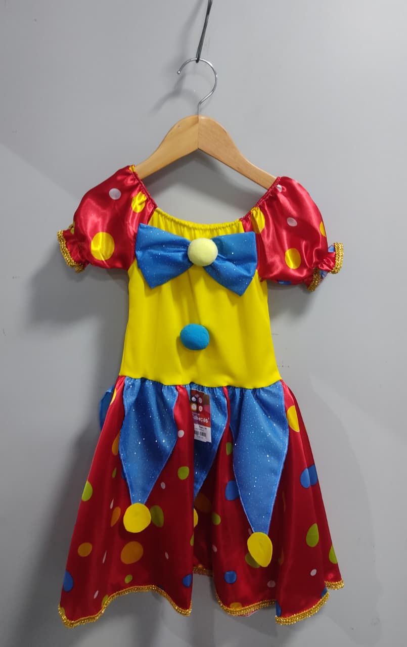Fantasia Infantil Colorida da Lady Palhaça Festas