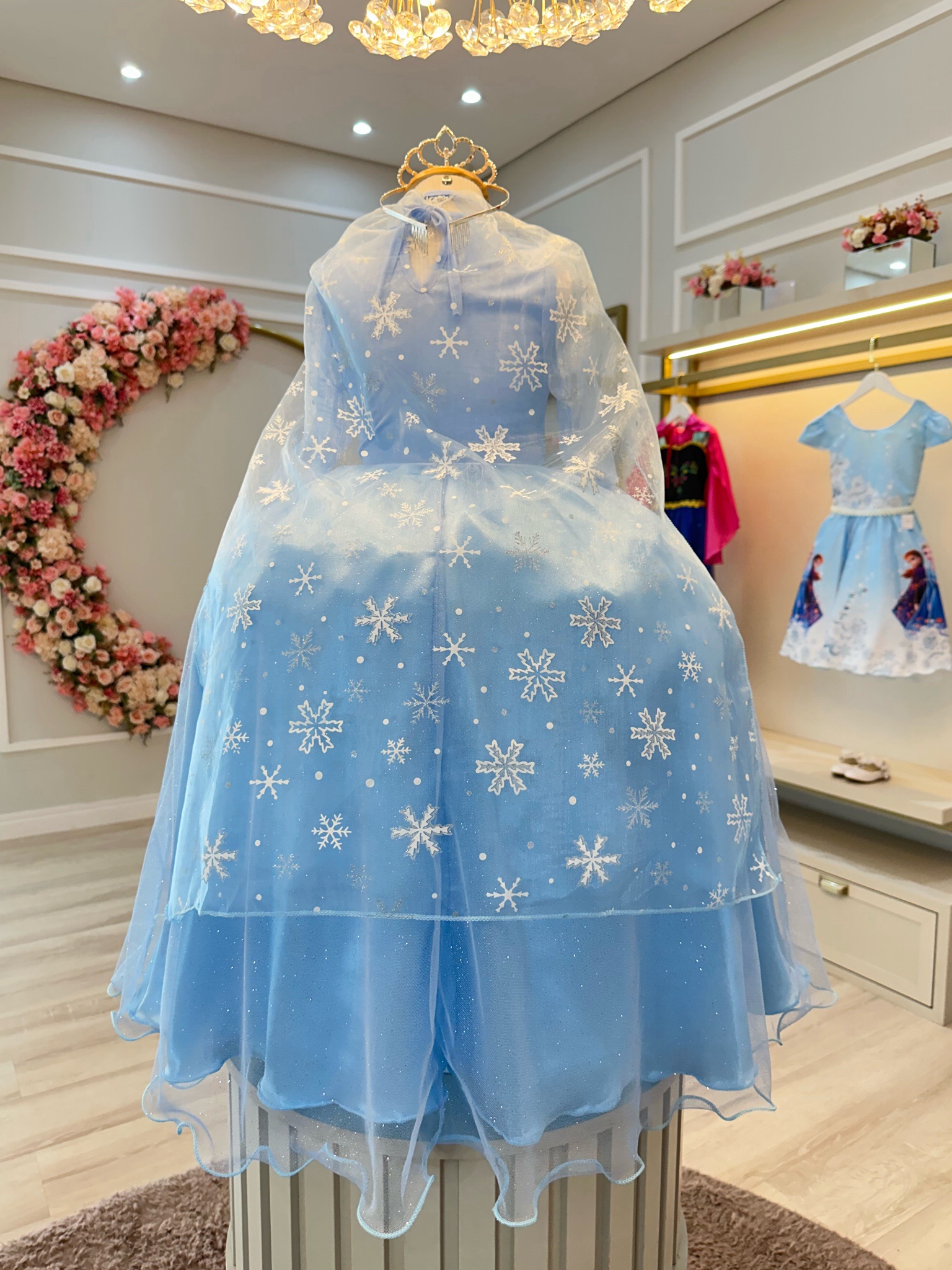 Frozen Nia Princesa Elsa Vestido De Luxo Frozen Vestido Frozen