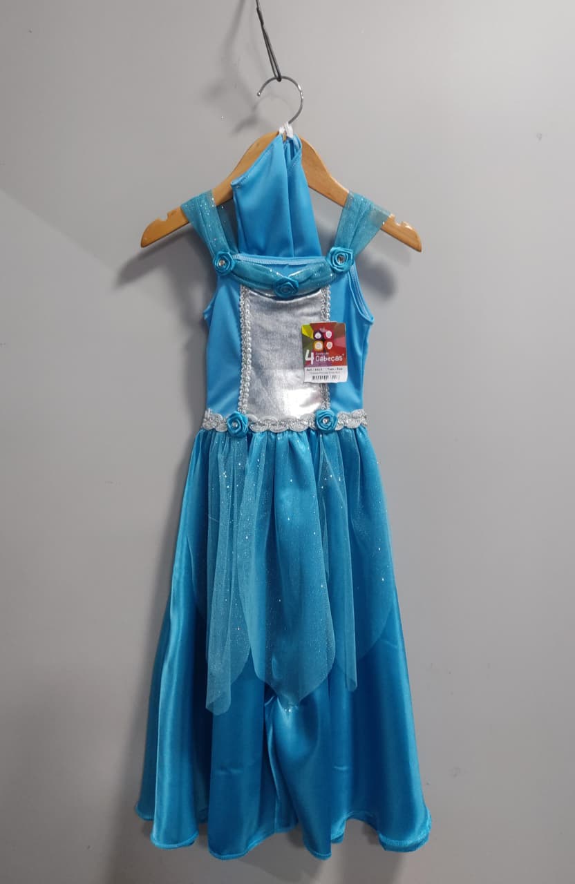 Fantasia Infantil Princesas Frozen e Cinderela Com Luvas