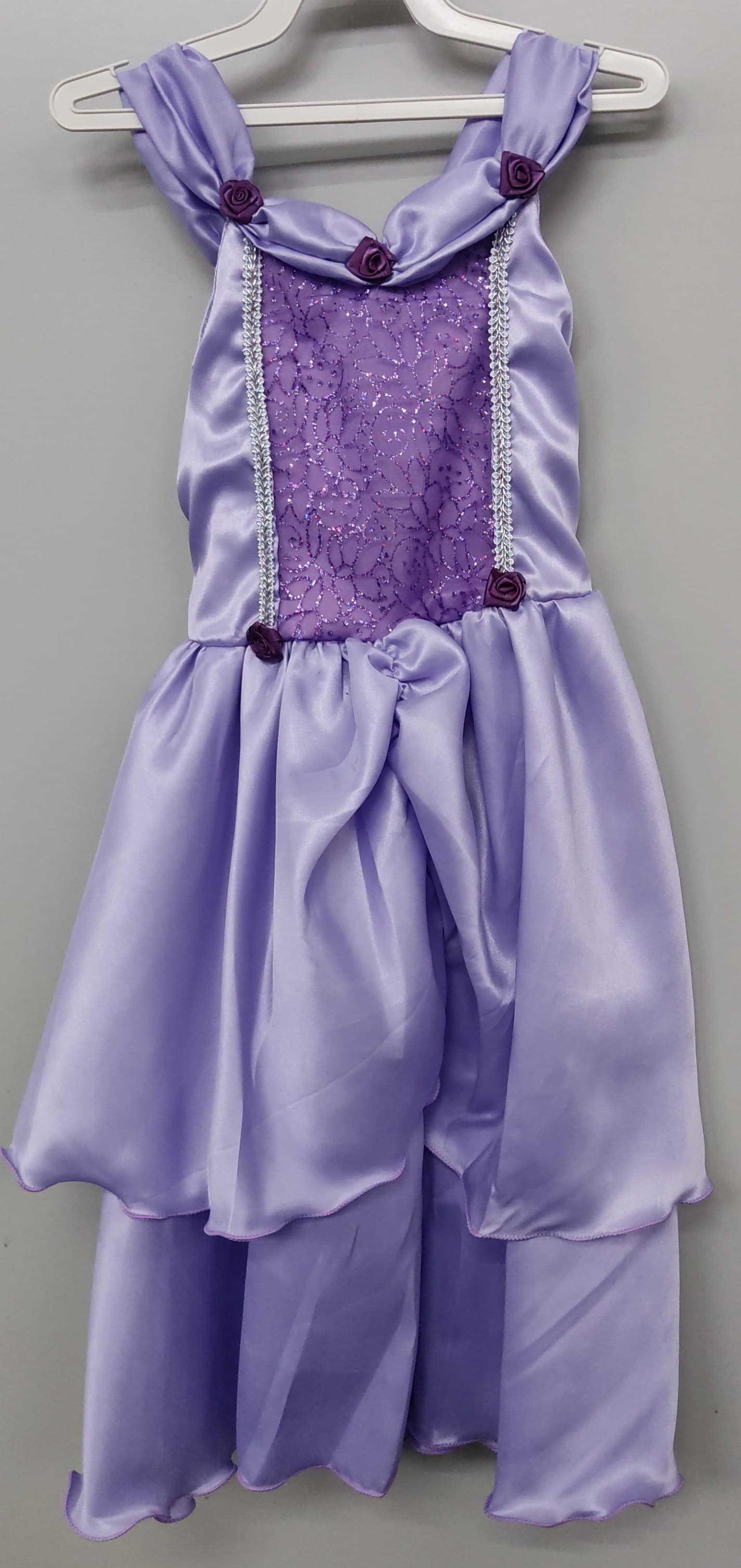 Vestido Princesa Infantil Roxo Lilás Roupa Realeza Midi Luxo serve para  Festa de Aniversário temático da Rapunzel e Sofia e Fantasia de Criança  para Carnaval