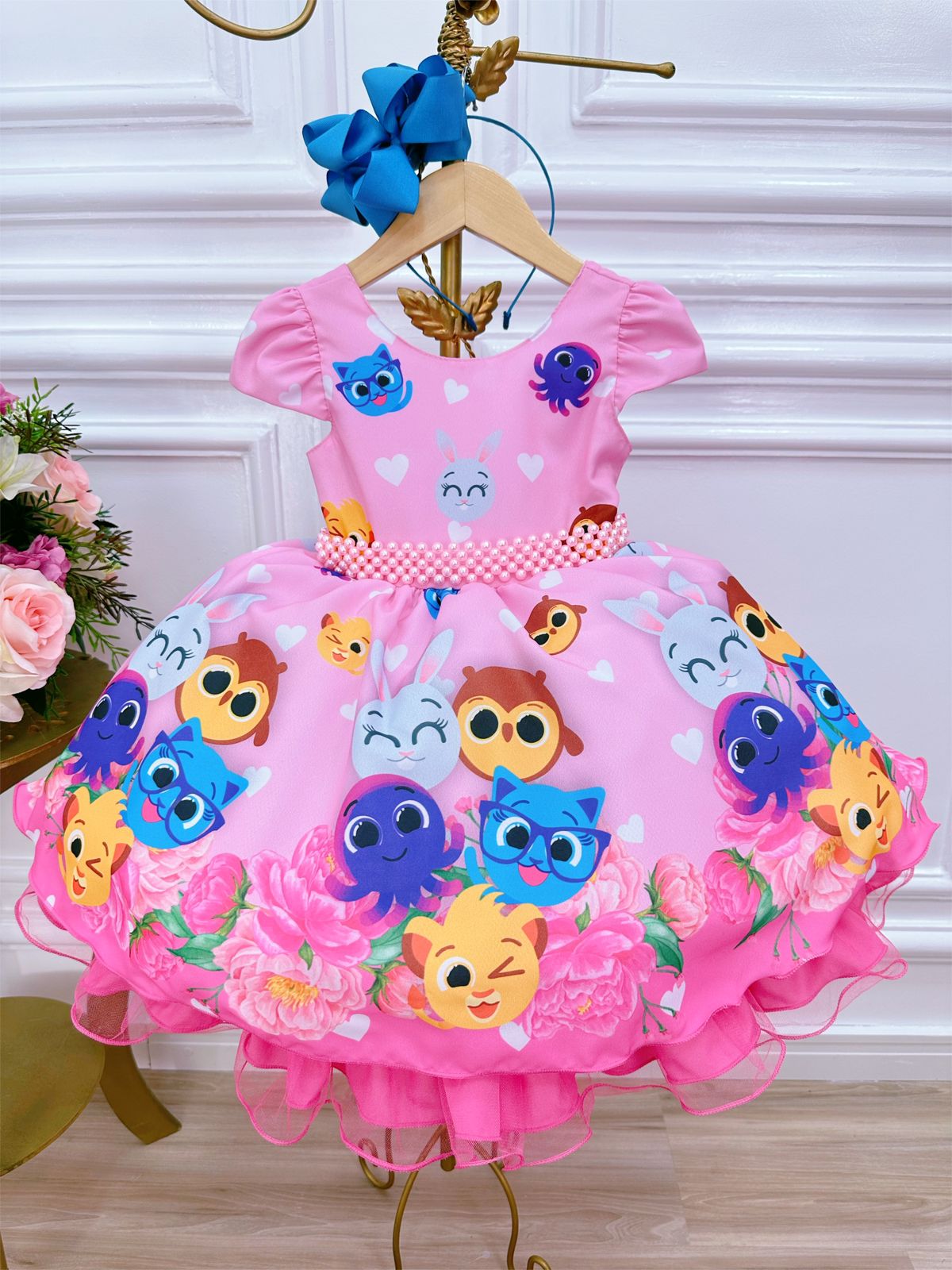 Vestido Rosa Bolofofos Infantil - Lojinha da Vivi - Roupas, Calçados e  Acessórios Infantil