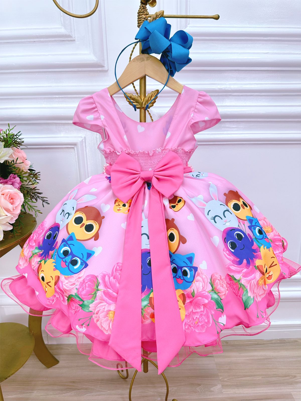 Vestido Rosa Bolofofos Infantil - Lojinha da Vivi - Roupas, Calçados e  Acessórios Infantil