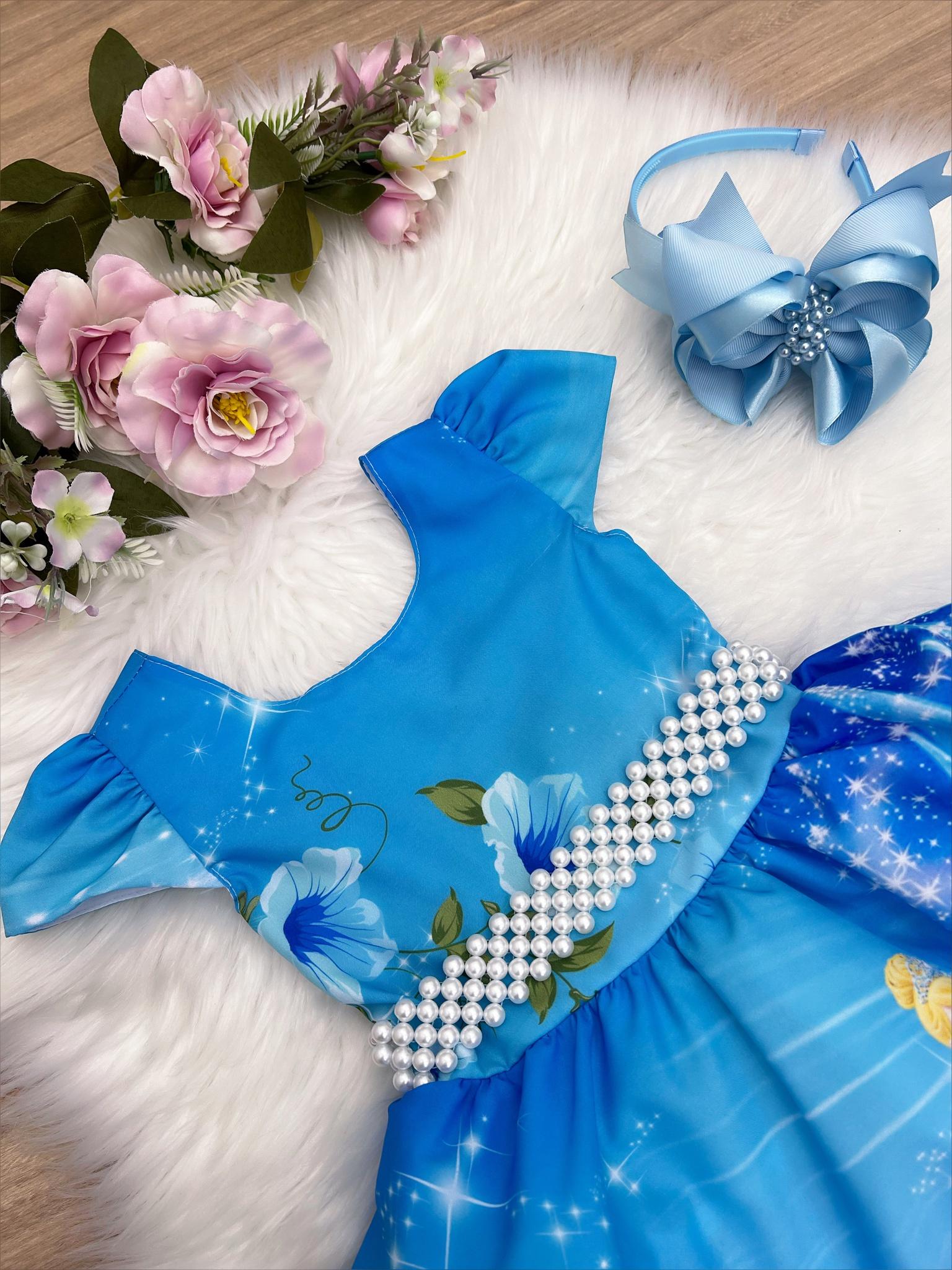 Linda Fantasia - Vestido Infantil - Cinderela - Princesas - Luxo - Tamanho  4, Roupa Infantil para Menina Nunca Usado 57145405