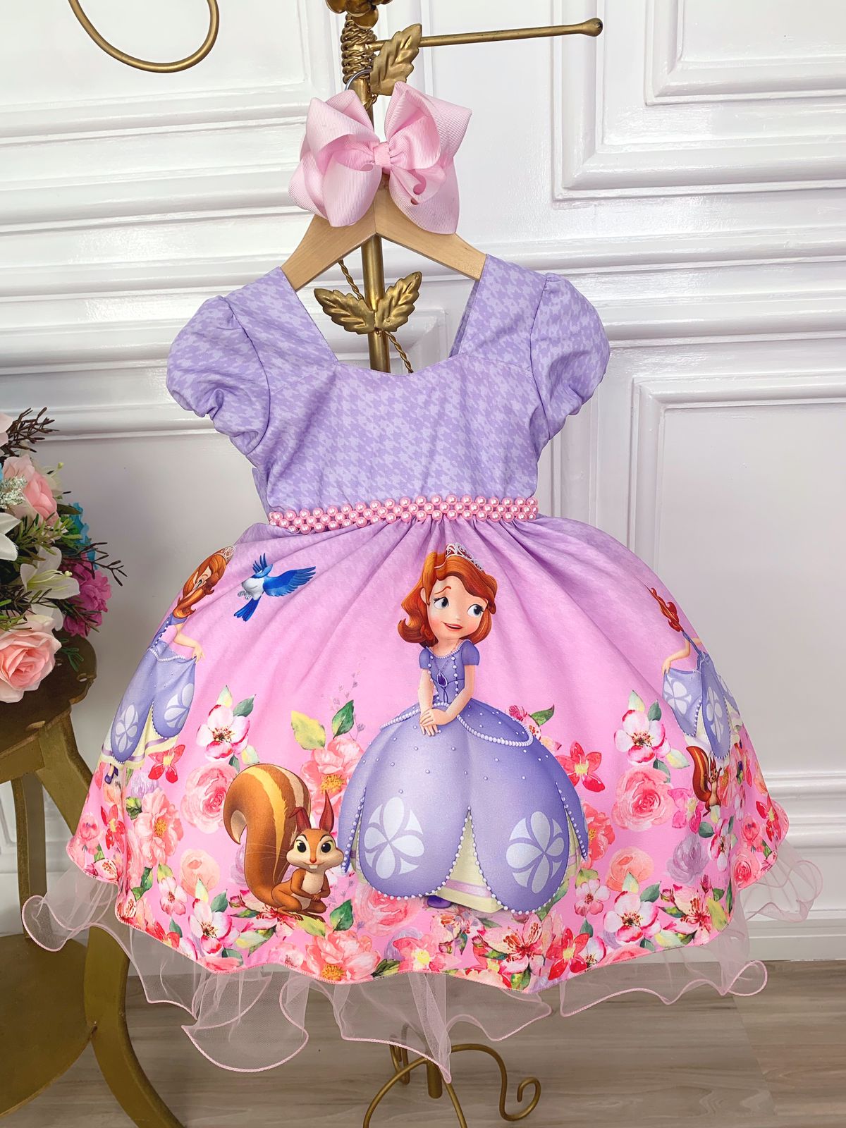 Vestido Princesa Sofia Festa Infantil Luxo - Perollas Kids