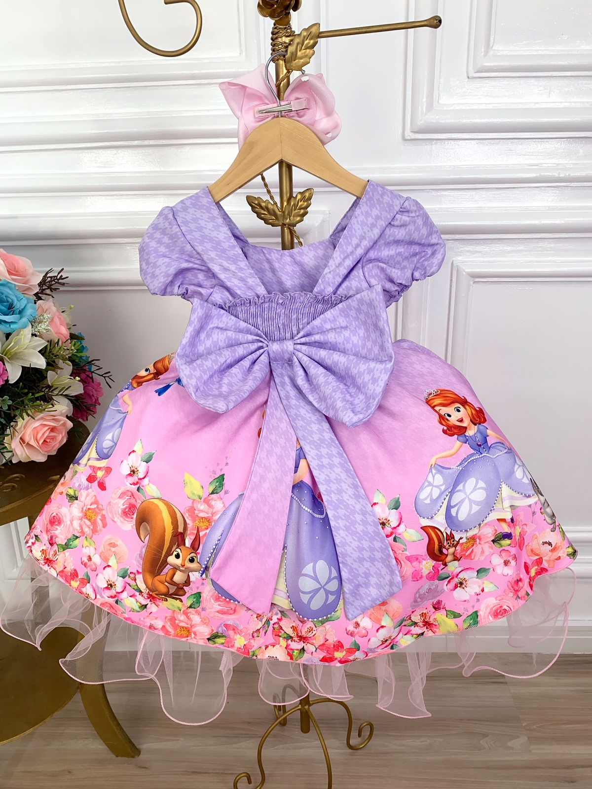 Vestido Princesa Sofia Festa Infantil Luxo - Perollas Kids