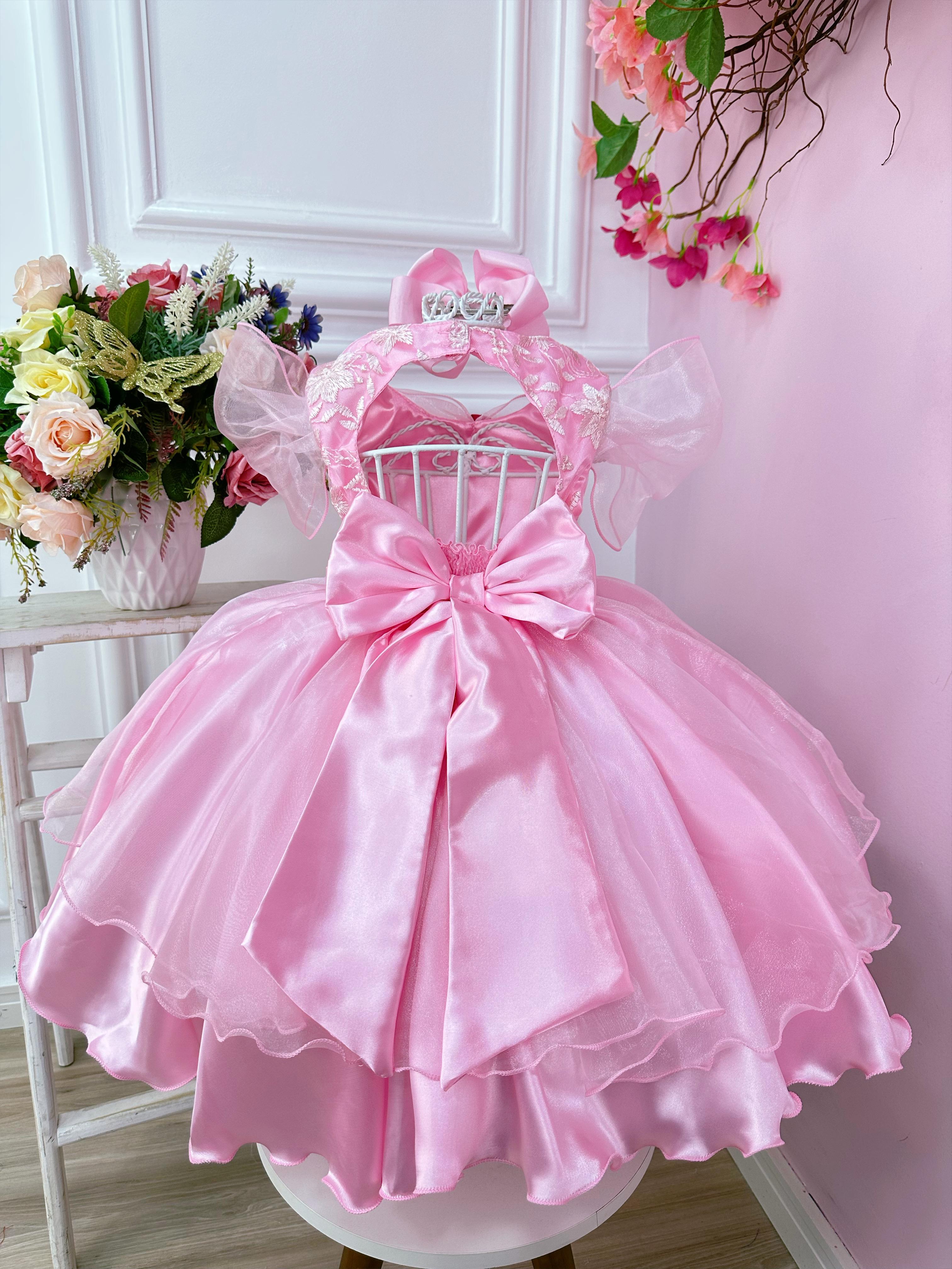 Vestido infantil fashion das princesas