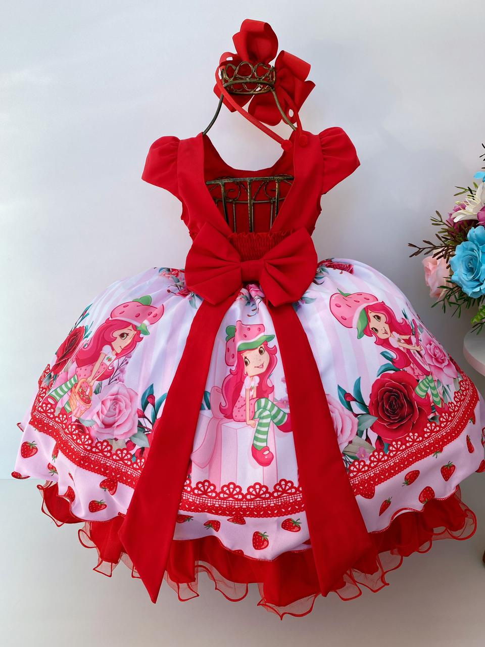 Vestido da moranguinha store princesa