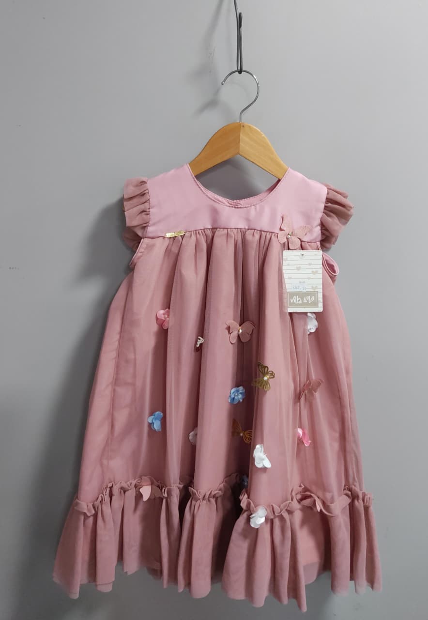 Vestido Infantil Rose Jardim Encantado Luxo